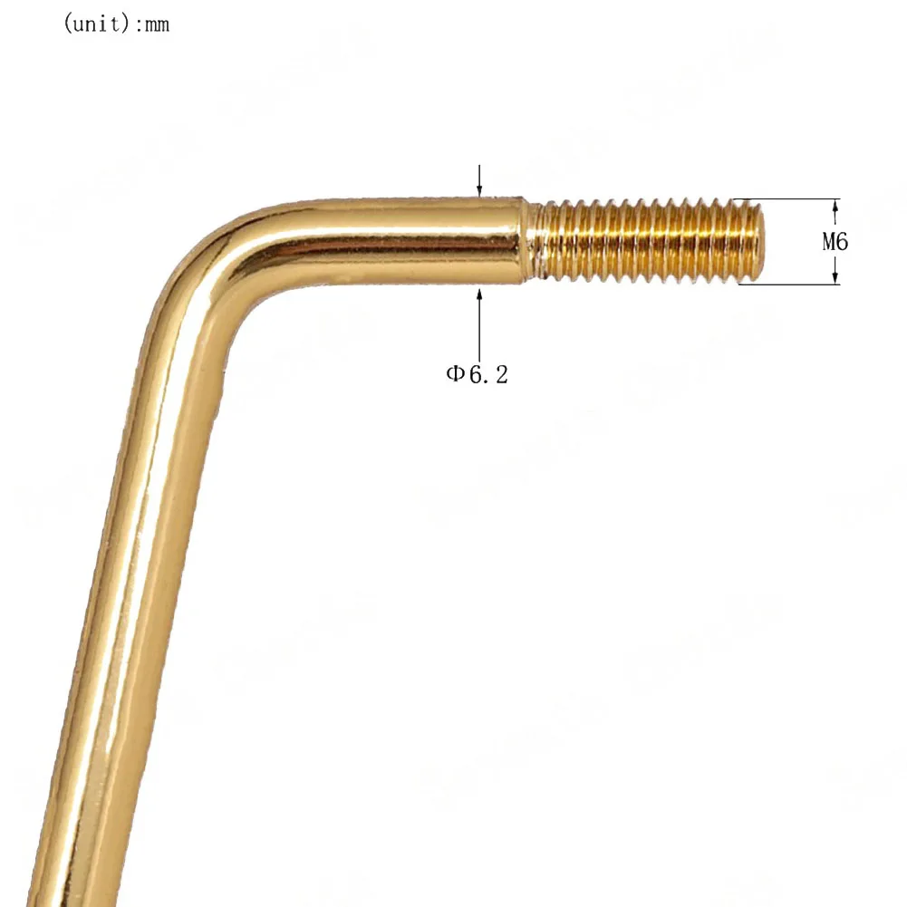 1ชิ้นสกรูใน tremolo Arms ก้านข้อเหวี่ยงกีต้าร์ไฟฟ้าแบบสั่นเดี่ยว6มม. สำหรับกีต้าร์ไฟฟ้าโครงเดียว