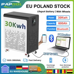 LiFePO4 24V 200Ah 240Ah 12V 140AH 48V 120AH 150Ah 200Ah Bluetooth Battery Pack PL UA Stock Clearance Sale 7-30 Day Fast Shipping
