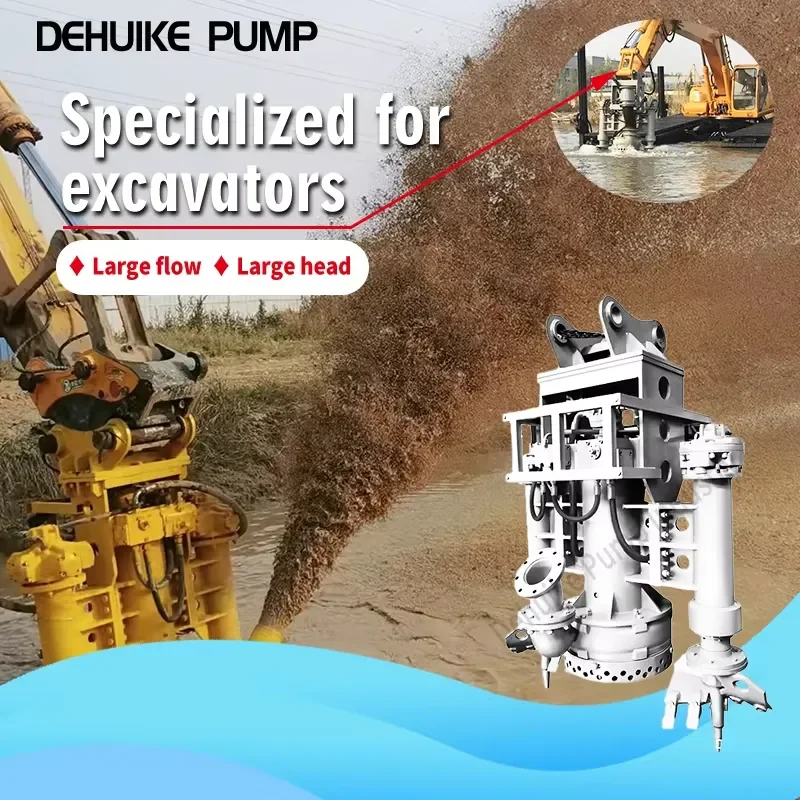 Some Accessories Free Sand Dredging Mining Hydraulic Dredge Submersible Slurry Pump With Low Failure Rate Hydraulic Slurry