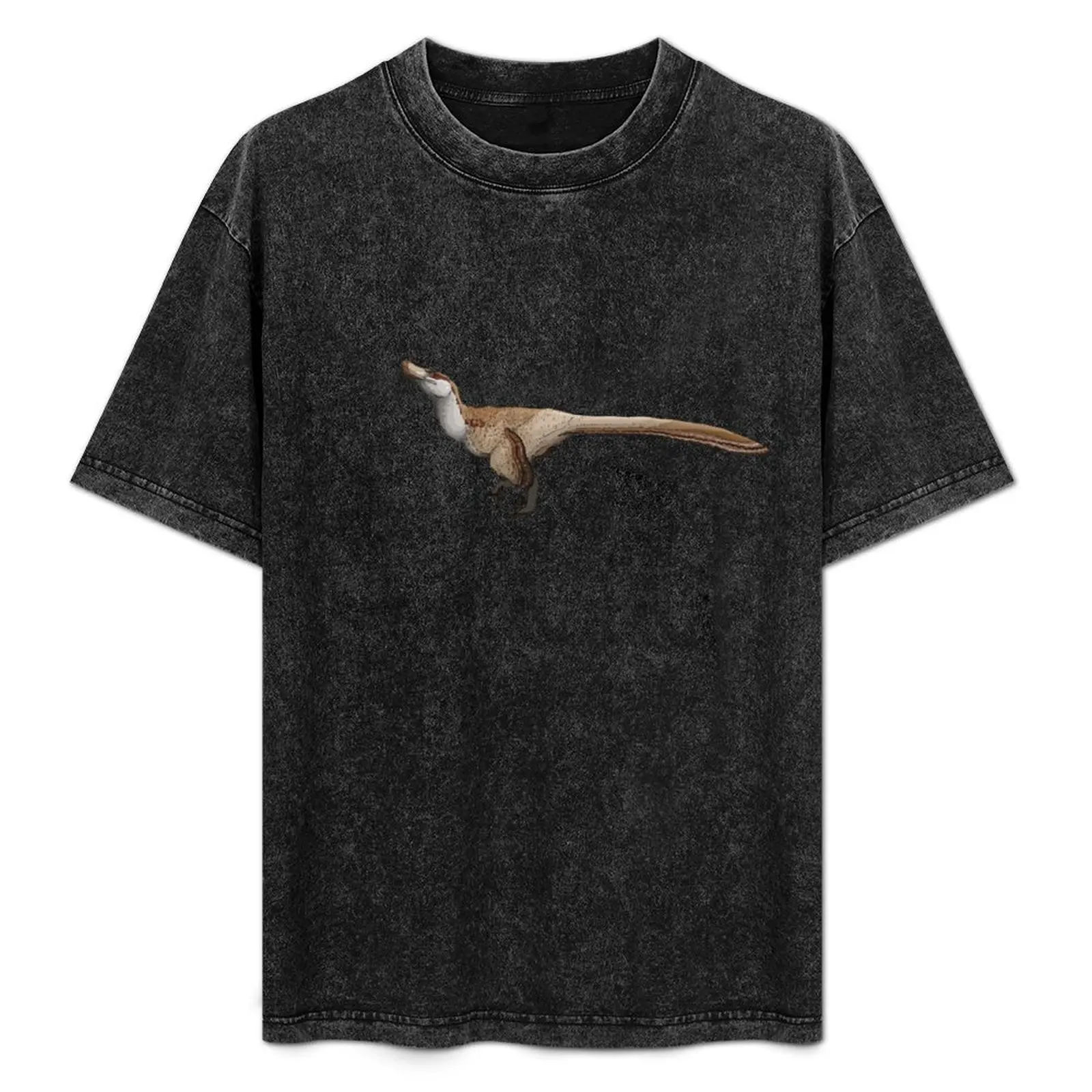 

Velociraptor (No Background) T-Shirt Simple Line Art Print Tee