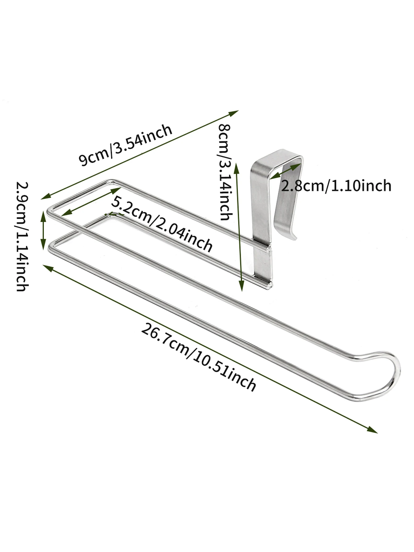 kitchen paper towel holder Stainless steel nail free punch free wall mounted metal toilet roll holder