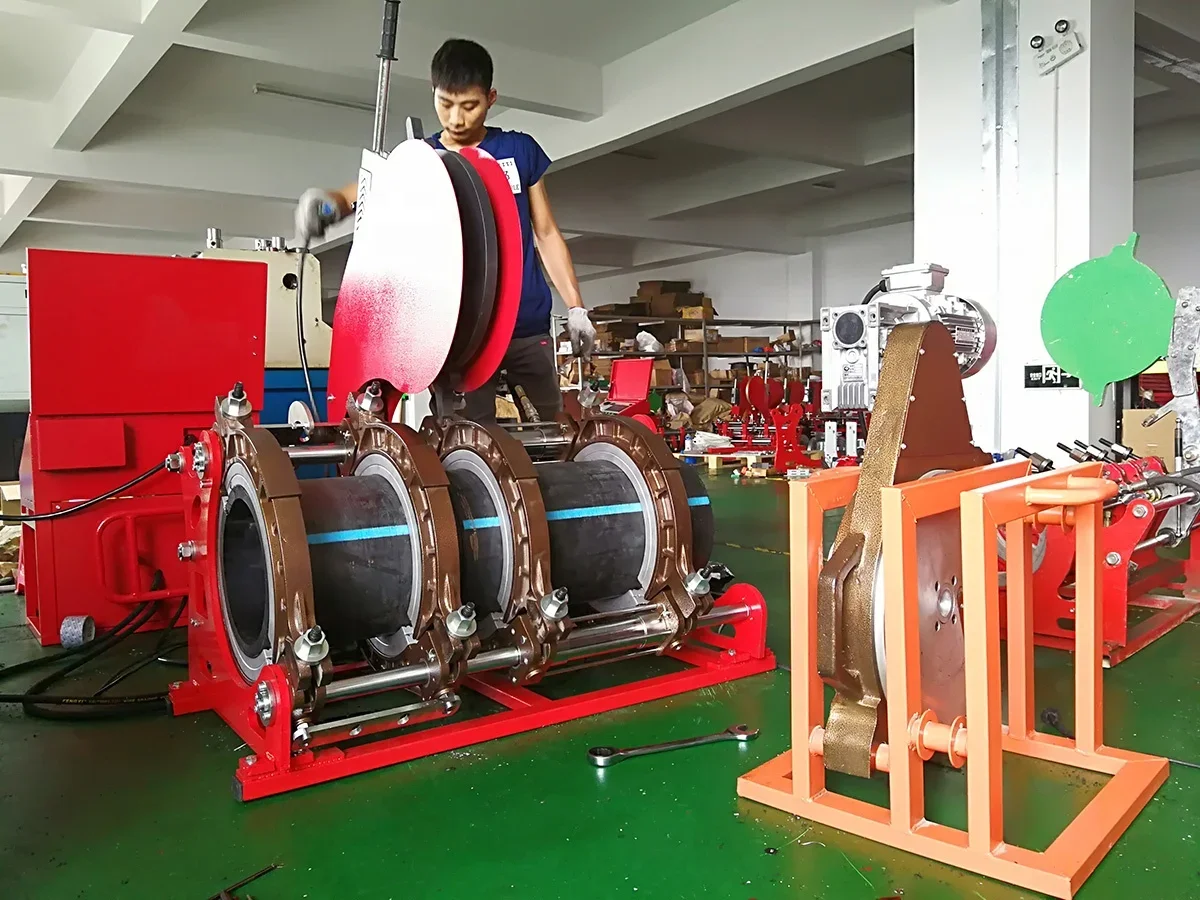 Fully Automatic 450mm Butt Fusion Welding Machine for    Pipe & HDPE Plastic Pipe 250-450