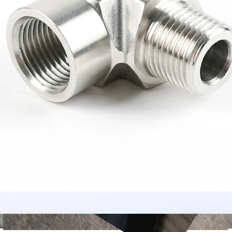 Suitable for 304 Right Angle 4-point Internal Thread 90 Degree 2-point Bending Joint of Stainless Steel Inner Outer Wire Elbows