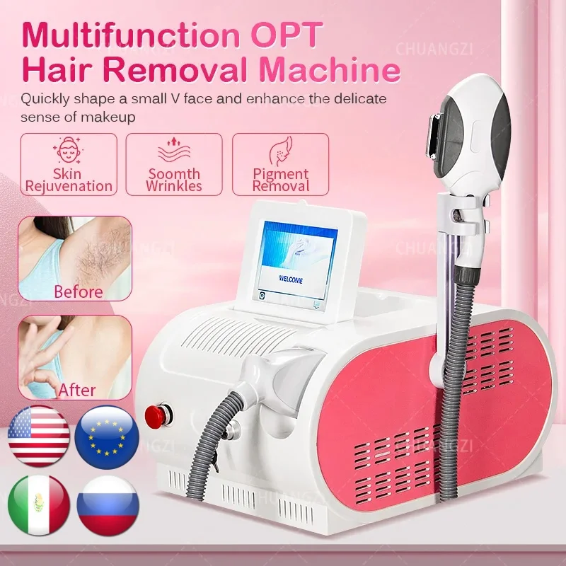 

Portable Painless Skin Rejuvenation Epilator Professional Permanent Opt-Ipl Hair Removal Machine Beauty Salon 500000 Shot