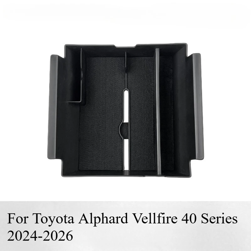 

For Toyota Alphard Vellfire 40 Series 2024-2026 Center Console Storage Box Organizer Tray Non-Slip Pad Car Interior Accessories