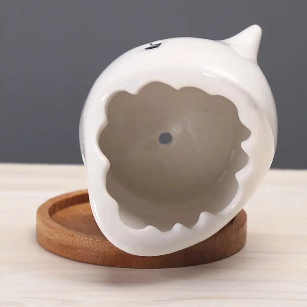 Bloemstuk Container Keramische Bloempot Cartoon Leuke Plantenpot met Basis Creatieve Hydrocultuur Bloemenhouder Succulent