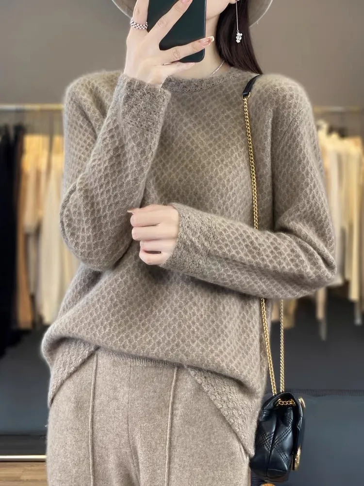 青島ブランド Thiened ニットカマレセーター女性の高級フックフラワールーズベースウールセーター韓国 Sle ラウンドネック...