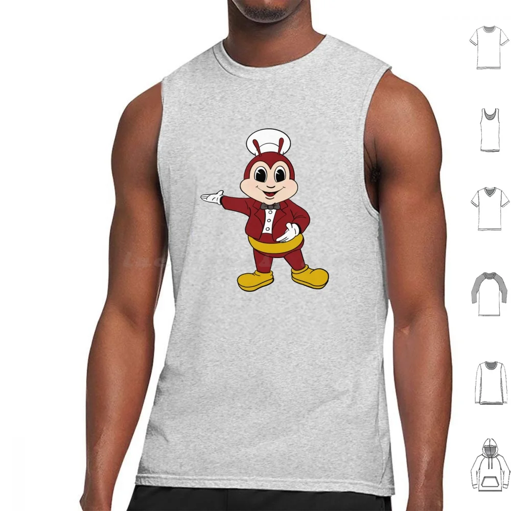 Jollibee Welcome Cute Mascot Filipino Tank Tops Vest Sleeveless Putangina Tangina Tangina Lifestyle Pinoy Pinay Filipino