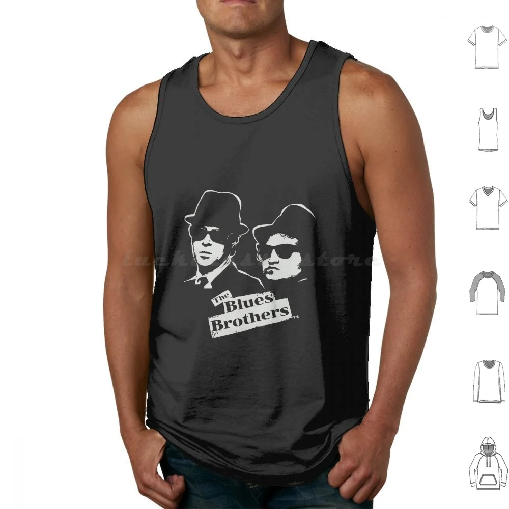The One-Stop Shop For Blues Brothers Tank Tops Print Cotton The Blue Brothers Jake And Elwood Blues John Landis