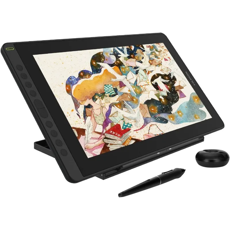 2021  KAMVAS 16 Graphics Drawing Tablet with Full-Laminated Screen Anti-Glare 1 Tilt Adjustable Stand - 15.6 Inch Pen Display