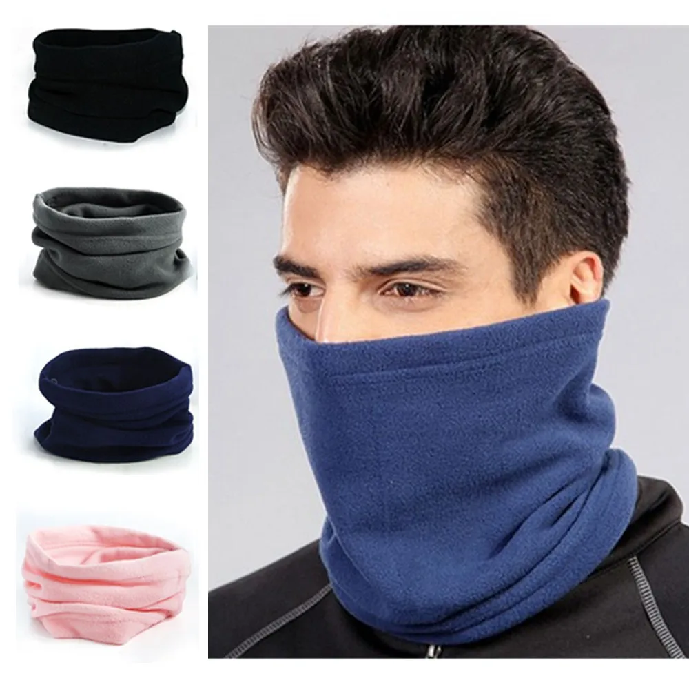 Fashion Fleece Thermal Face Mask Neck Warmer Ski Snood Scarf Beanie Hat Unisex Thermal Ski Wear Snowboard