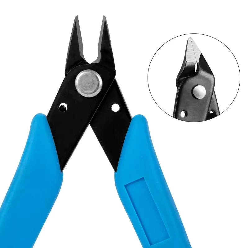 170II Multi functional Oblique Mouth Pliers Model Toy/Nail Art/Wire Cutting Pliers Side Cutting Flat Stainless Steel Tool Pliers