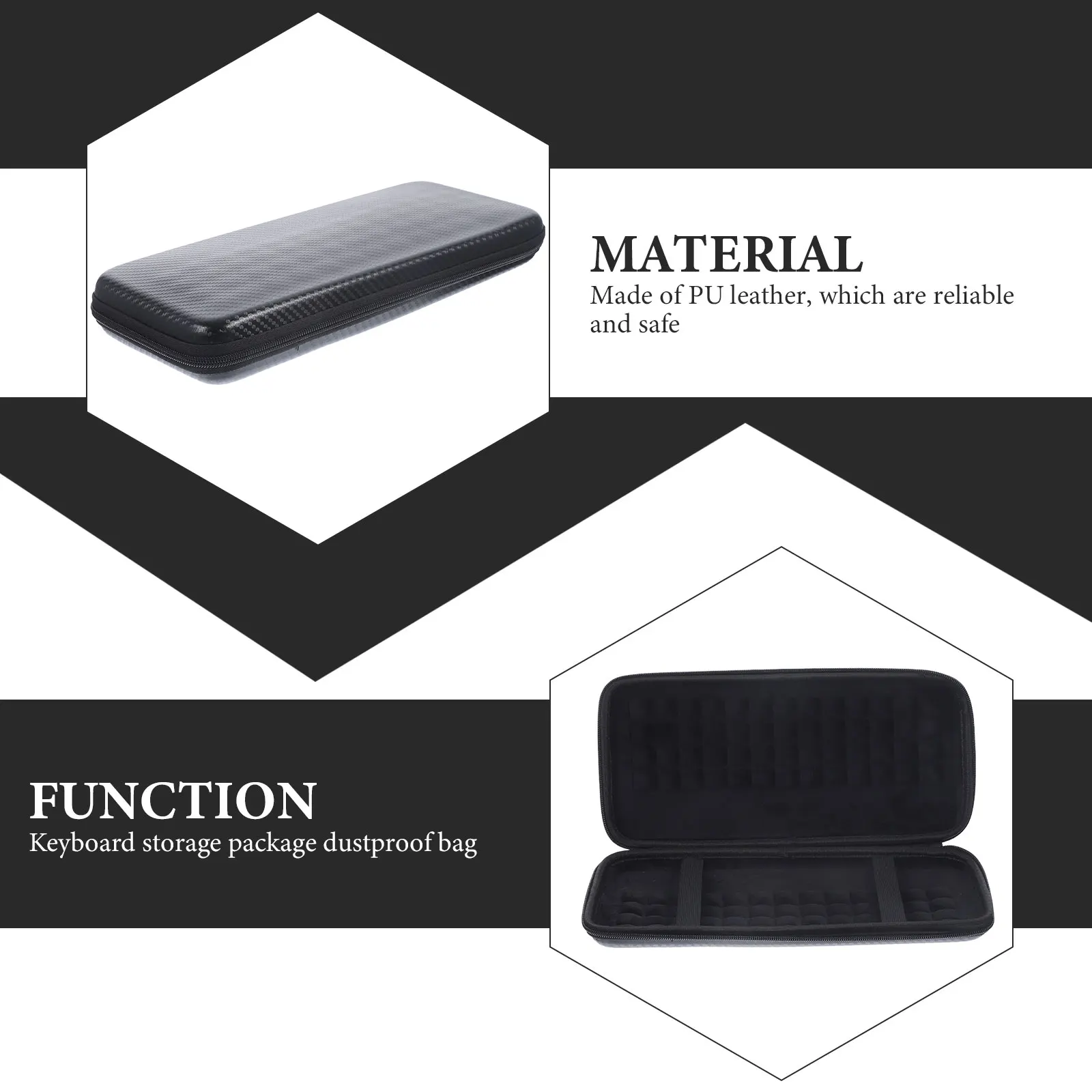 

Wireless Storage Pouch Grey Carrying Bag Lightweight Portable Keyboard Sleeve Case Protective Zippered Travel Keyboard