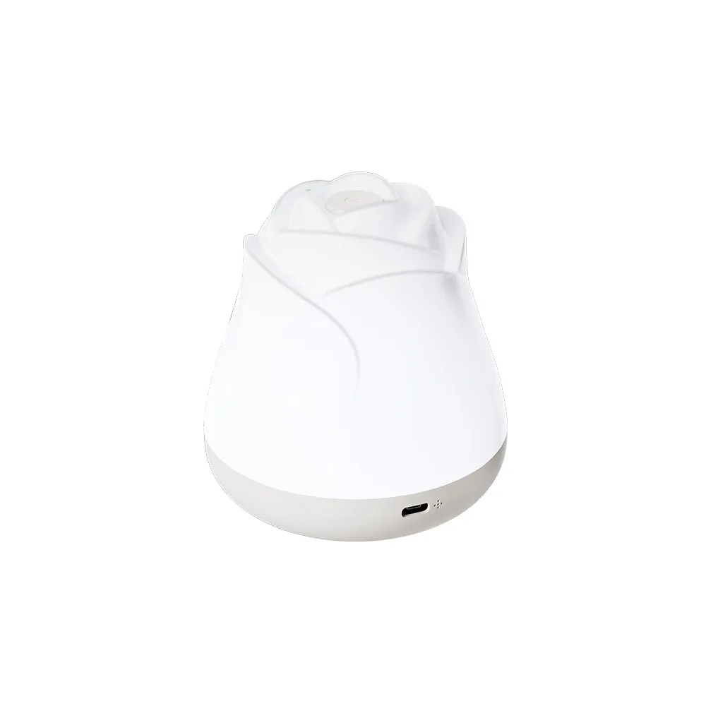 Schöne Mini LED Nachtlicht Lade Rose Schreibtisch Lampe Schlafzimmer Beleuchtung Atmosphäre Licht Tragbare