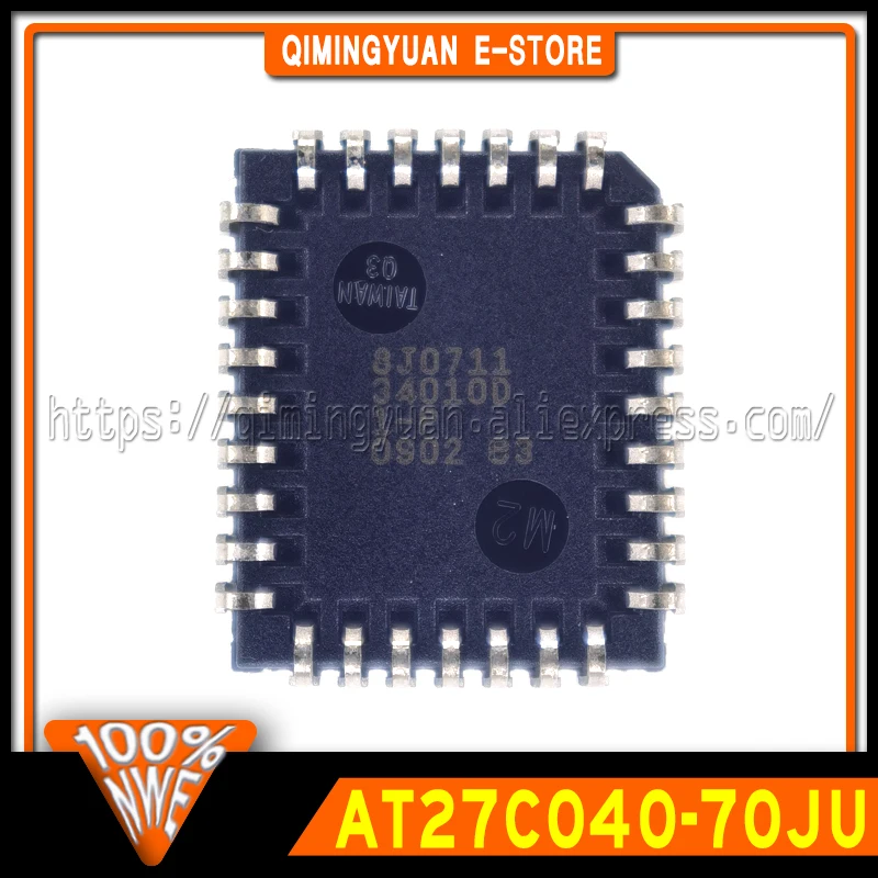 Piezas de 2 a 5 AT27C040-70JU, AT27C040, PLCC-32