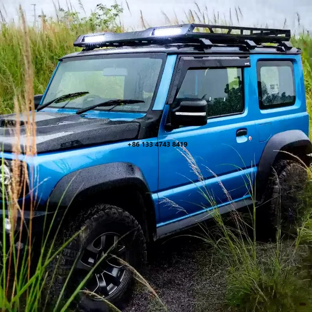 

2024 2023 2022 2021 2020 JB64 JB74 with Light Emitting Diode Light Aluminum 4x4 3 Door Roof Rack