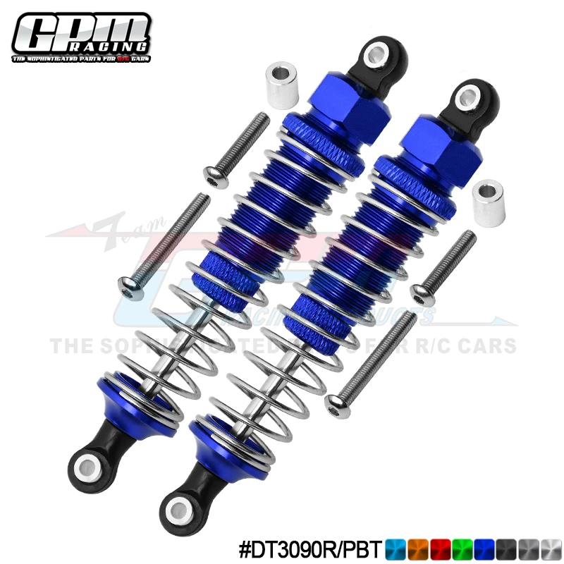 GPM Aluminium Rear Adjustable Plastic  Ball Top 90Mm Damper For TAMIYA DT-03