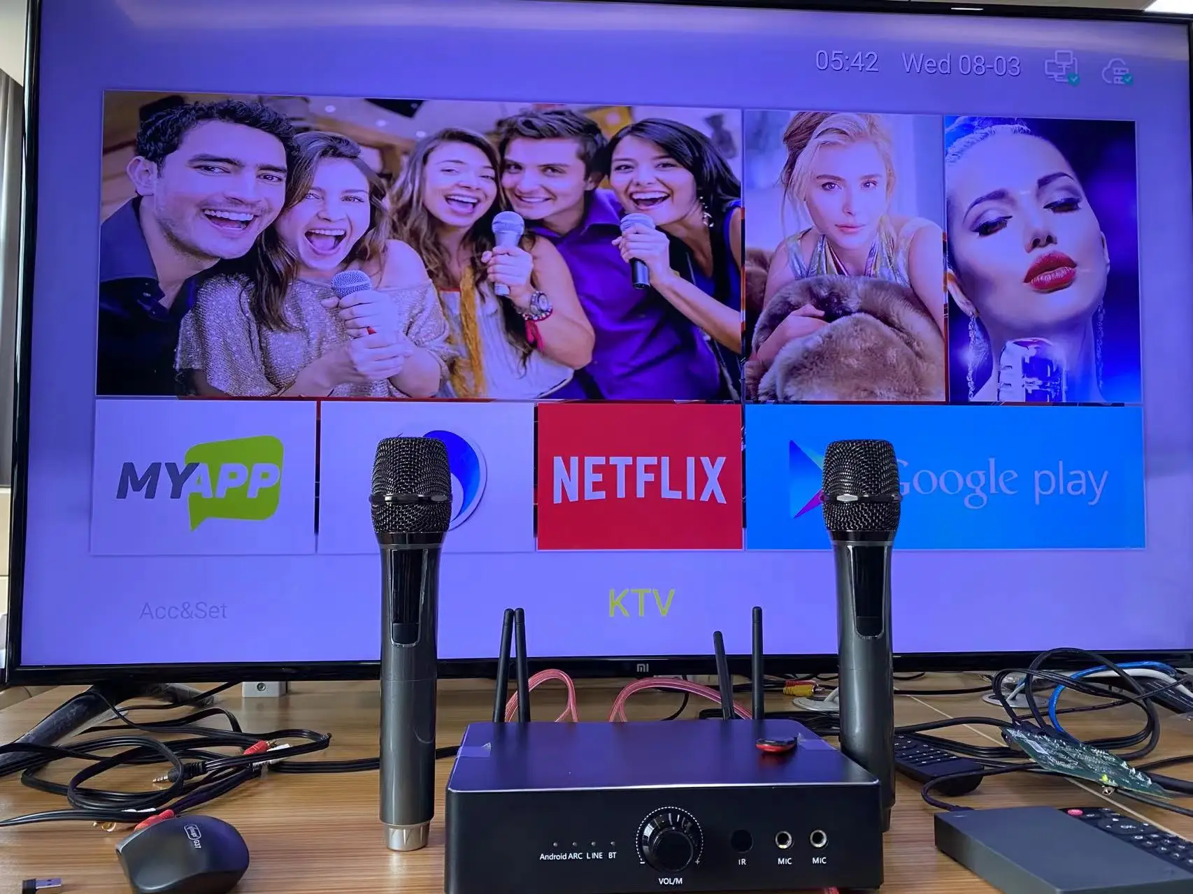 Máquina KTV profesional de 600 vatios, dispositivo para cantar canciones en línea, OEM gratis, Página de inicio, actualización en línea, placa base, reproductor de karaoke