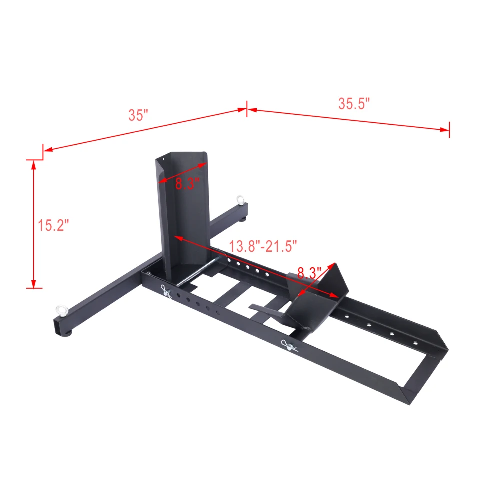 1800 LB Capacity Motorcycle Wheel Chock Sport Bike Stand Heavy Duty Steel Construction Motorcycle Stand Holder