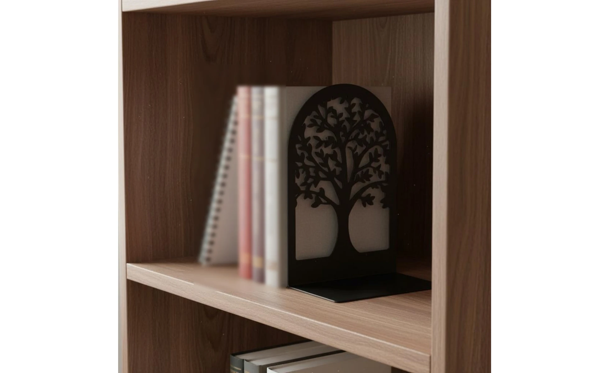Metal Bookend Pair Matte Finish Metal Bookends Tree Bookends Sturdy