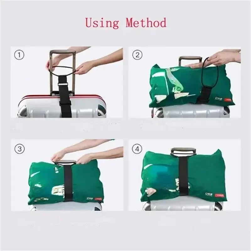 Adjustable Luggage Bungee Strap Travel Suitcase Fixed Belt Portable Baggage Carrier Accessory