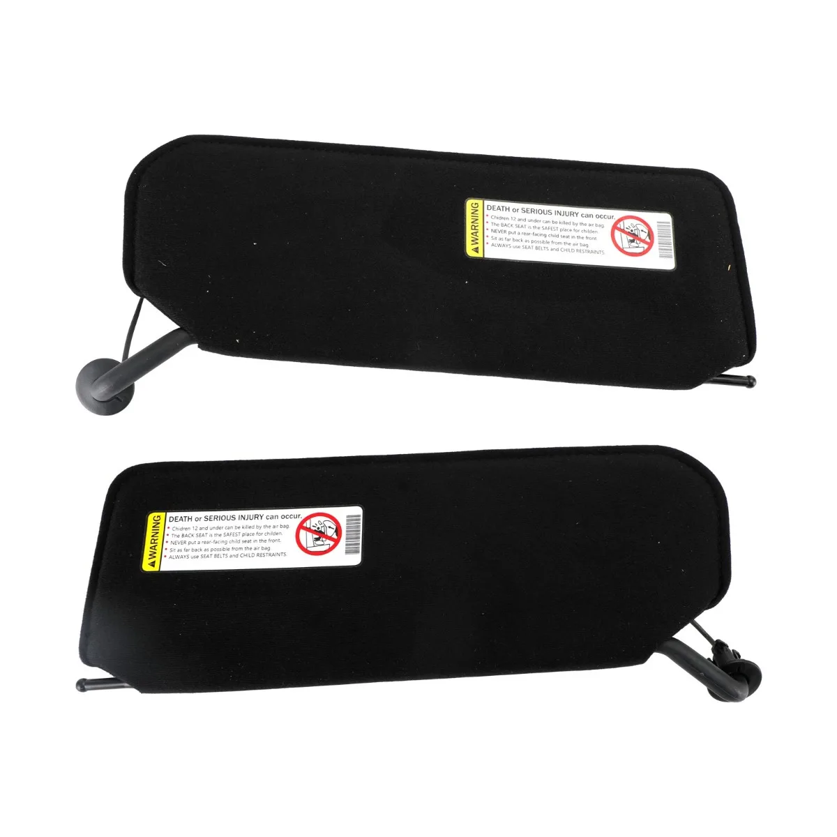 SUN VISOR VANITY MIRROR C5 BLACK SUNVISORS PAIR SHADED For CORVETTE UE 1997-2004 Replacement Accessories