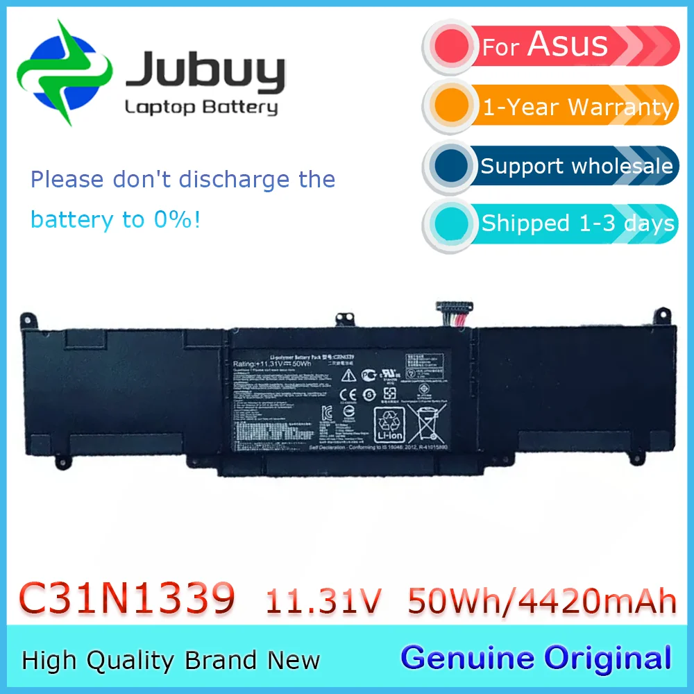 C31N1339 11.31V 50Wh Original Laptop Battery for ASUS ZenBook UX303 UX303L UX303LA UX303LB UX303LN