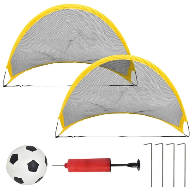 Foldable Football Goals Soccer Net Goal for Garden Backyard Easy to Carry