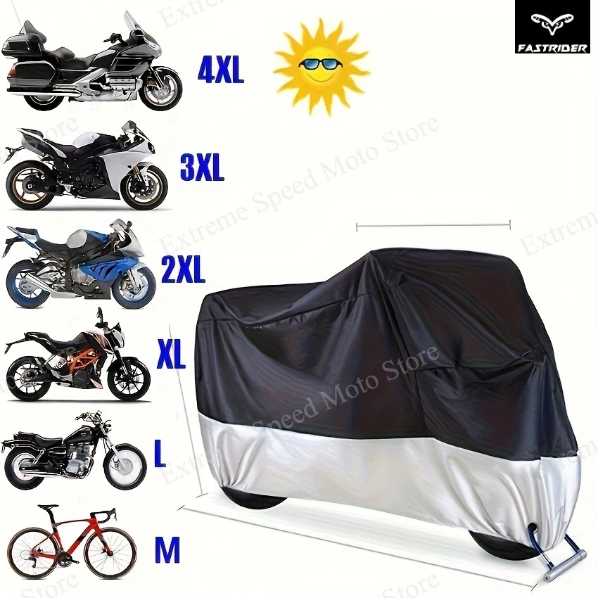 

Чехол для мотоцикла водонепроницаемый, пылезащитный, с защитой от дождя и ультрафиолета, для скутера и велосипеда