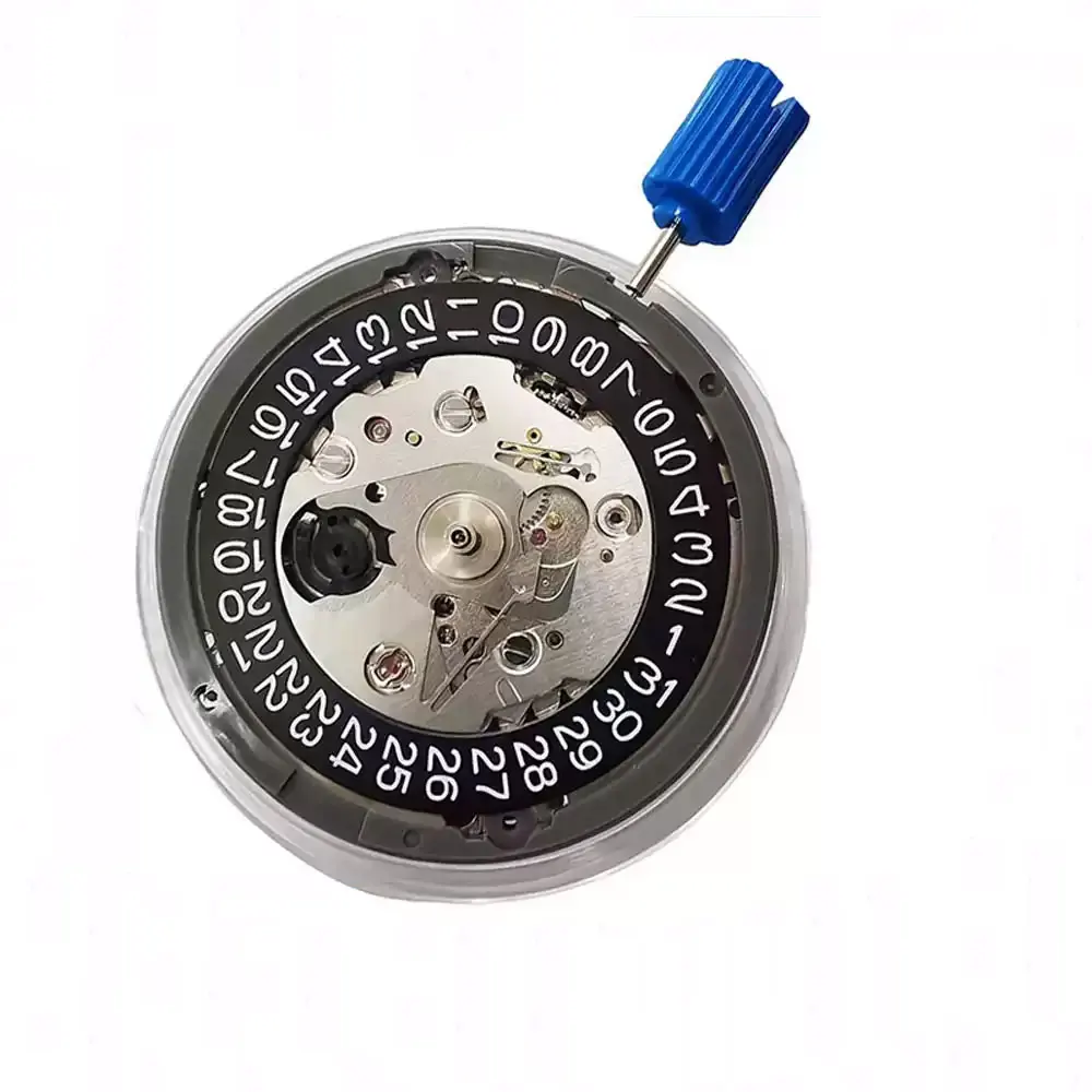 Japan Seikk Original NH35 NH35A Watch Movement Fit NH35 Automatic Mechanical Fit 3.0 Crown Watch White Date Wheel 24 Jewels.