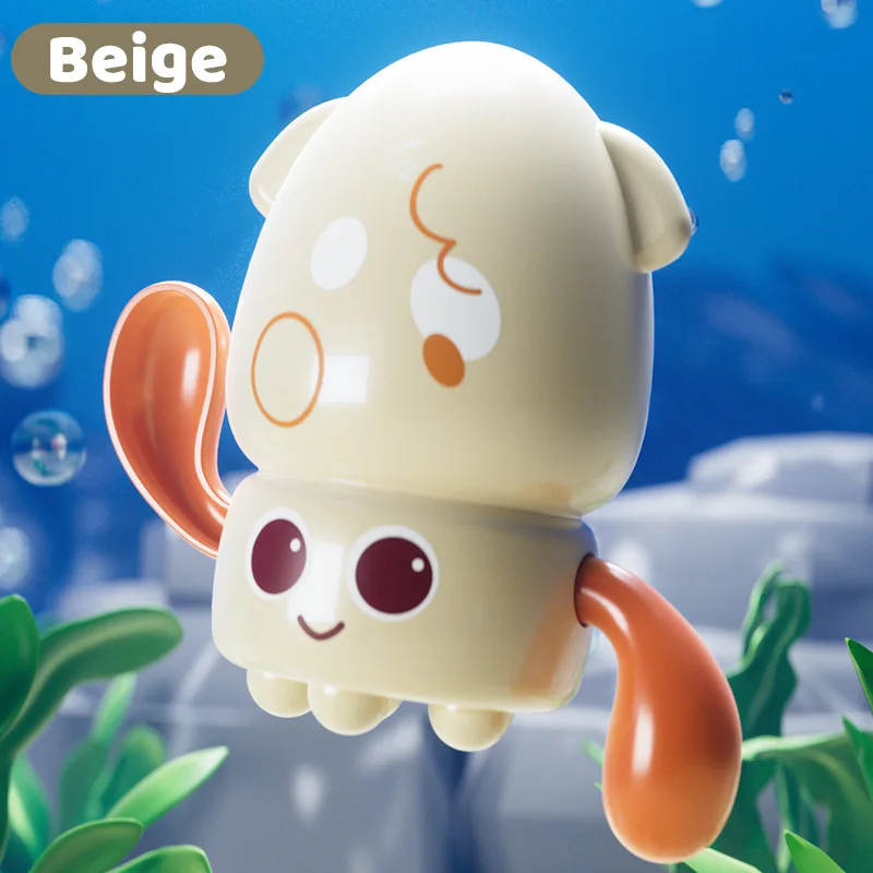 New children's bath toys with winding chains, children's water play and bath toys, octopus water toys