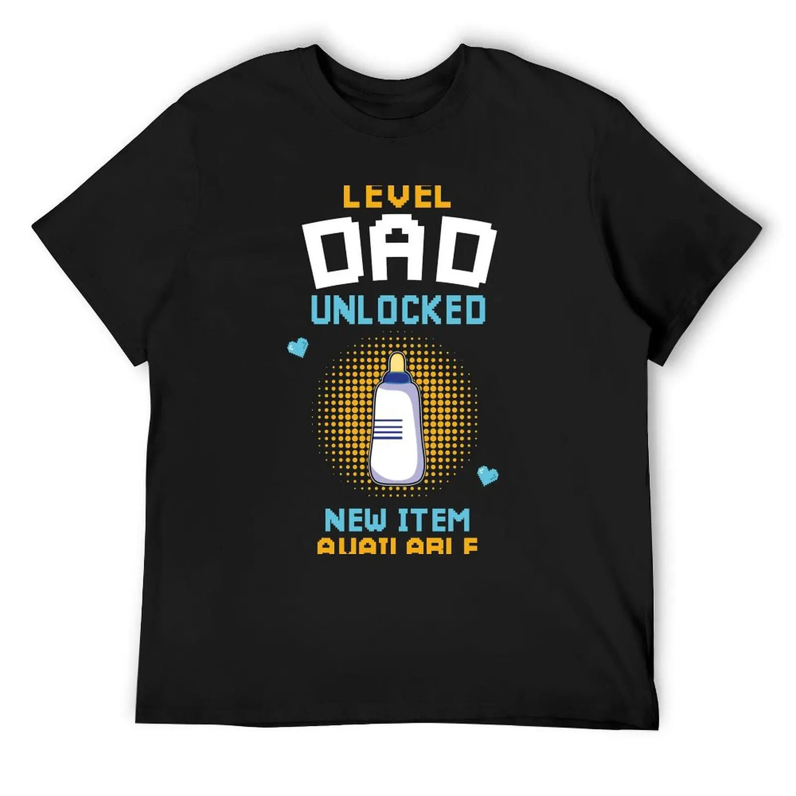 

Funny Level Dad Unlocked Pregnancy Announcement Mens First Time Dad Gamer Father To Be Est 2022 T-Shirt