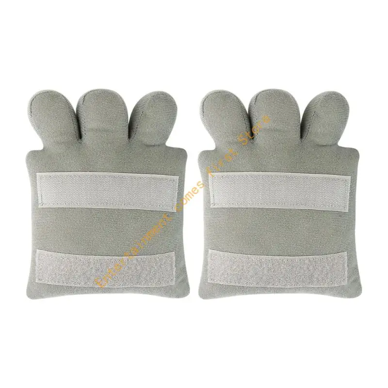 Washable Hand Finger Grip Pad for Home Hand Training, Breathable Finger Separation Exercise Pad with Hook and Loop Strap 55KD
