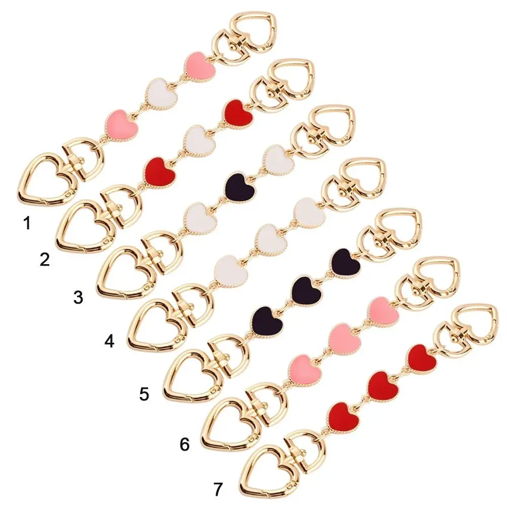 Hardware Heart-shaped Bag Accessories Handbag Bag Extension Chain Replacement Chain Bag Chain Handbag Strap Extender