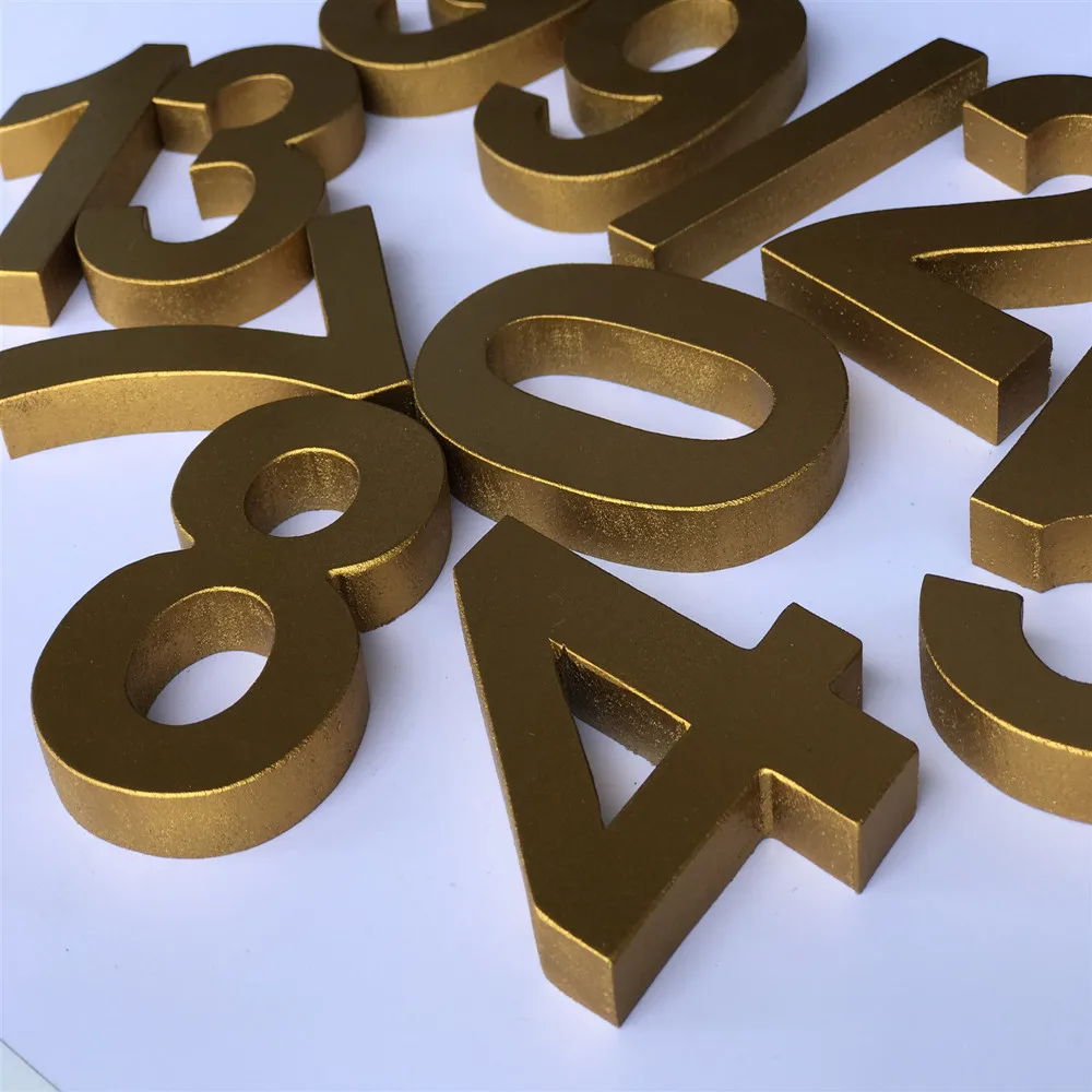 3D Acrylic Number, house material For Wall Business Logo Office Backdrop Decoration Company Advertising Signage