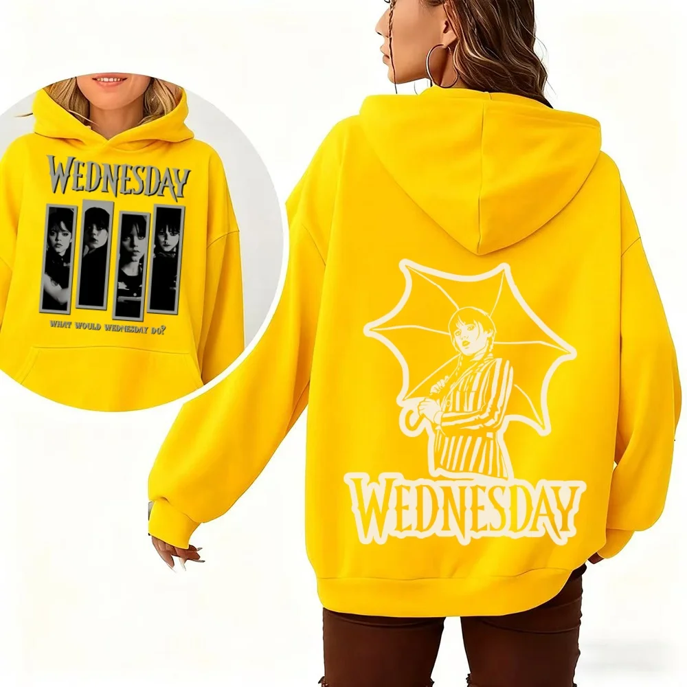 Wednesday Addams Painting-Limited! Men And Women Cotton Sweatshirt Hoodie Wednesday Adams Merlina Addams Wednesday