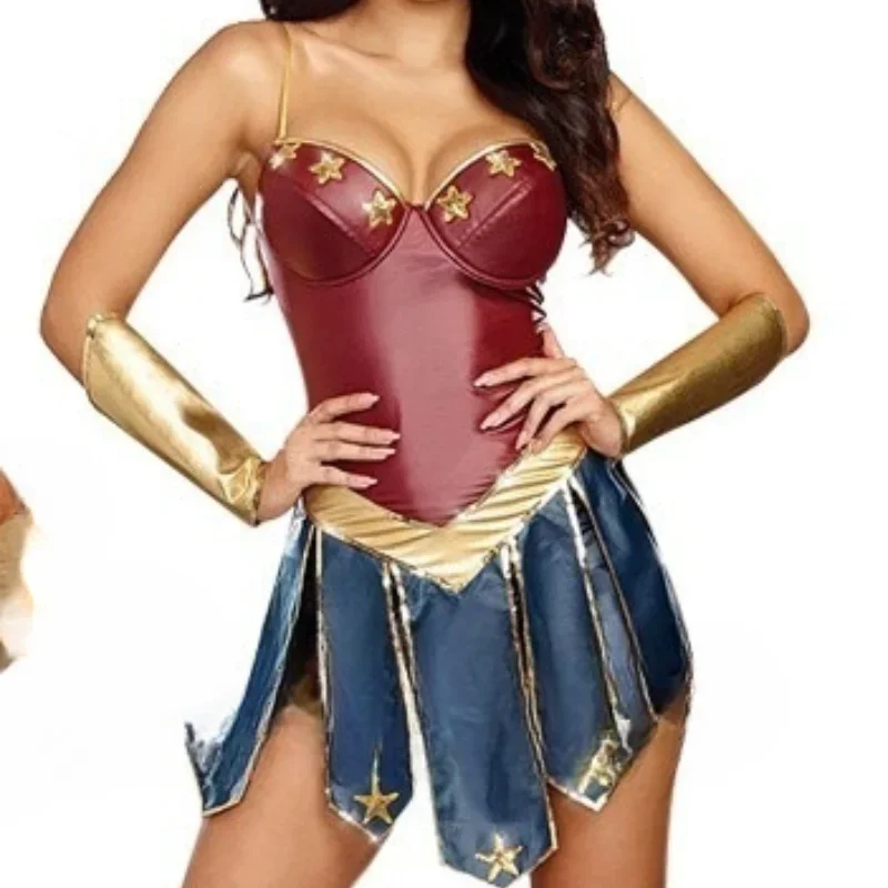 

European and American Wonder Woman Sexy Costume Cosplay Cosplay League of Legends Gladiator Uniform