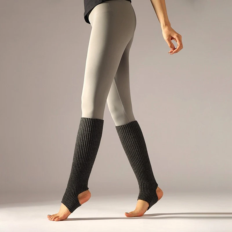 【ODS-2】calentadores de piernas para mujer, cubierta de pierna femenina para chica de invierno, para gimnasio, Fitness, baile latino, Ballet, Yoga, calcetines sueltos, Media larga