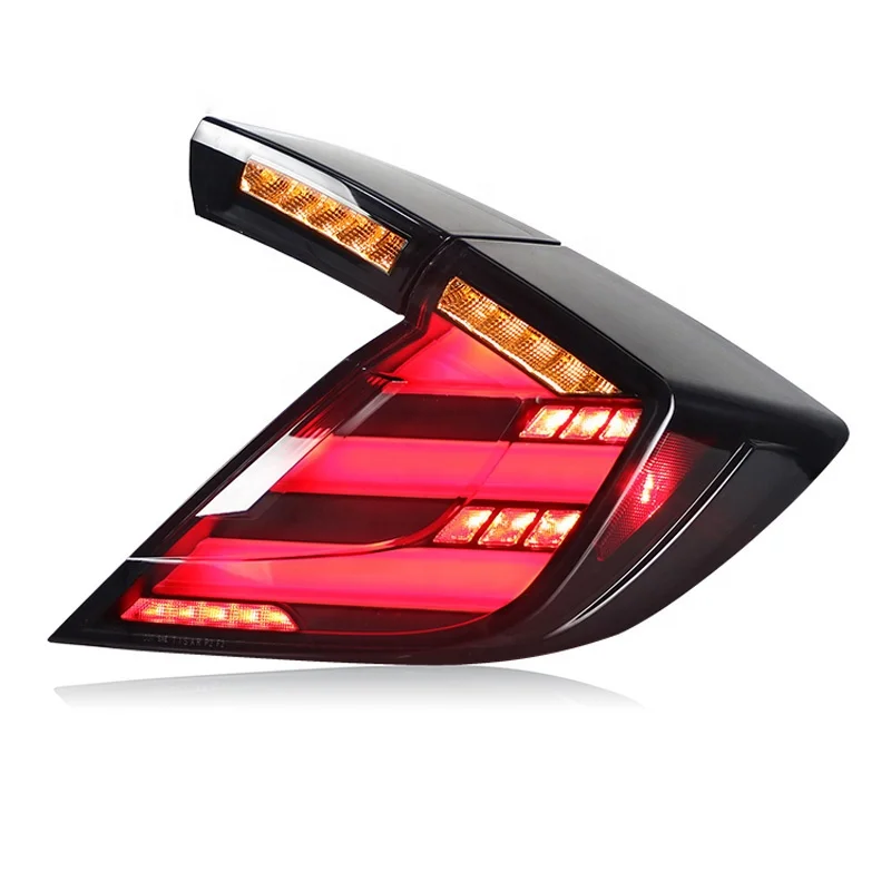 Taillight Tail lights For Honda Ci vic Type R 10th hatchback 2016 2017 auto DRL parts Dynamic Turn Signal Reverse Brake LED