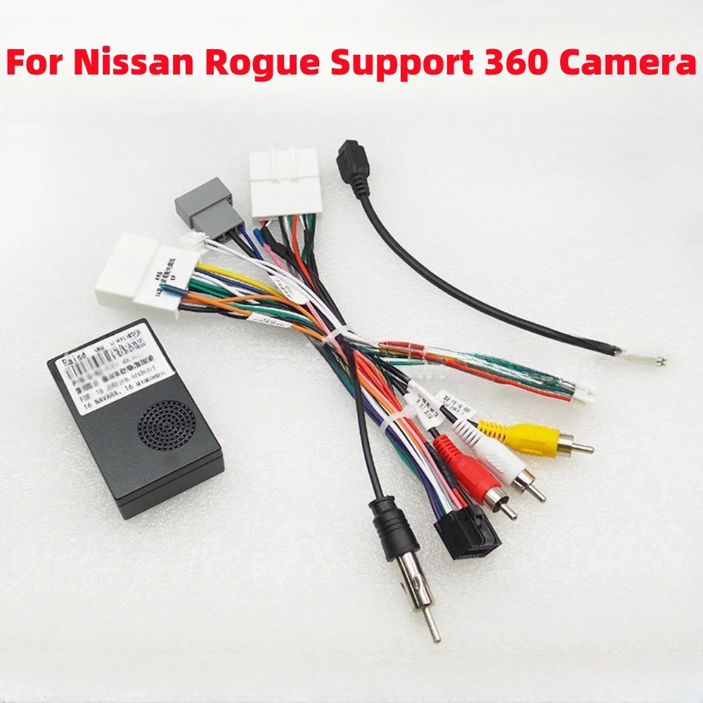 

Для Nissan Rogue Juke X-trail Navara 2016 + Android Стерео Установка Проводной адаптер 16-контактный кабель питания Raise Canbus Box RZ-DF57