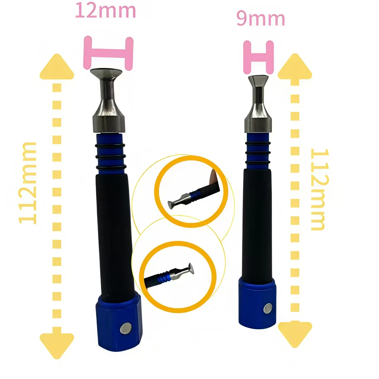 PDR Auto-Dellenreparatur Magnetischer Klopfstift-Set – 4 Größen Professionelles Lackfreies Auto-Dellenreparatur-Werkzeugset – Detail 8