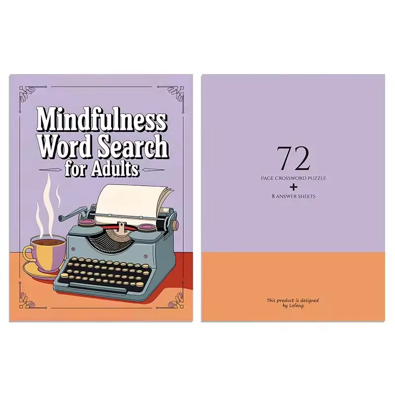 Adult Mindfulness Word Search Puzzle Book - Focus Training Stress Relief Relaxation Activity with Guidance Handbook