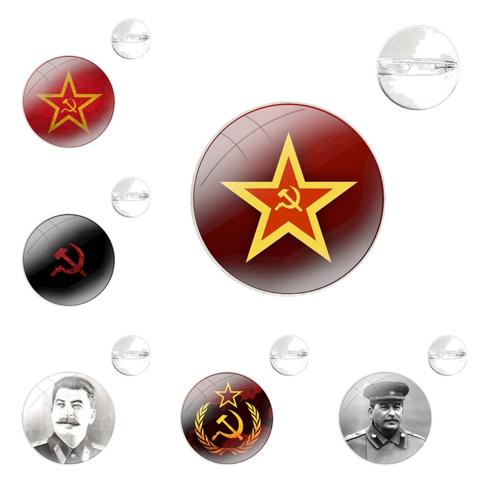 Pins Badge Metal Brooches For Clothes Backpack Decoration gift Russian Stalin Ussr