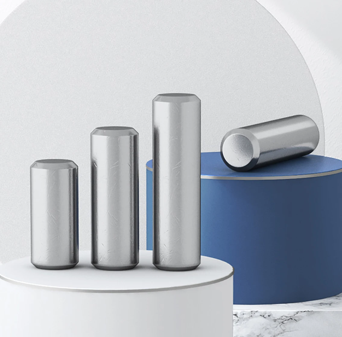 1/2/5Pcs M12 Solid Cylindrical Pins Positioning Fixed Dowel Pins 304 Stainless Steel Hardware Accessories Length 20-100mm