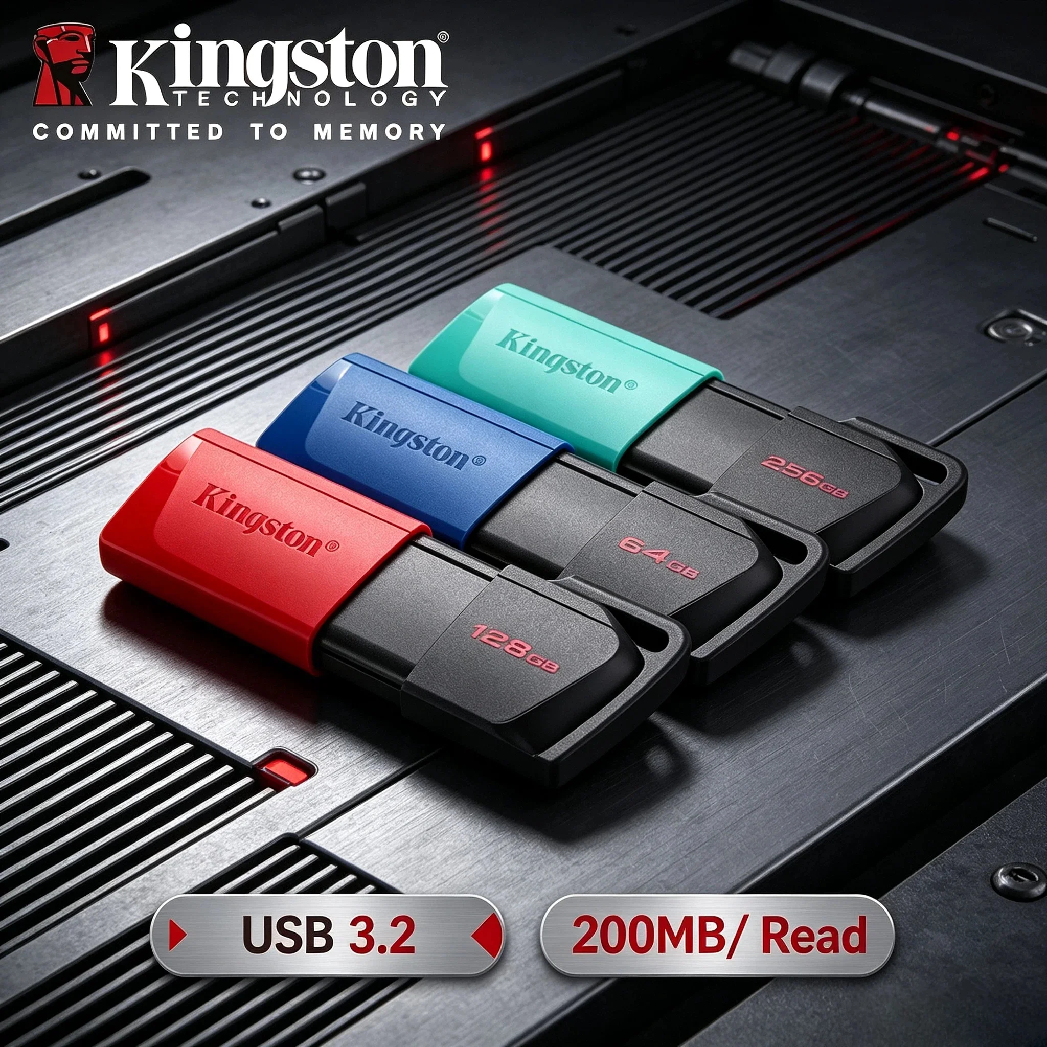 Original Kingston 64GB 128GB 256GB USB 3.2 Gen 1 DTX Pen Drive U Disk High Speed Memory Stick for Desktop Computer