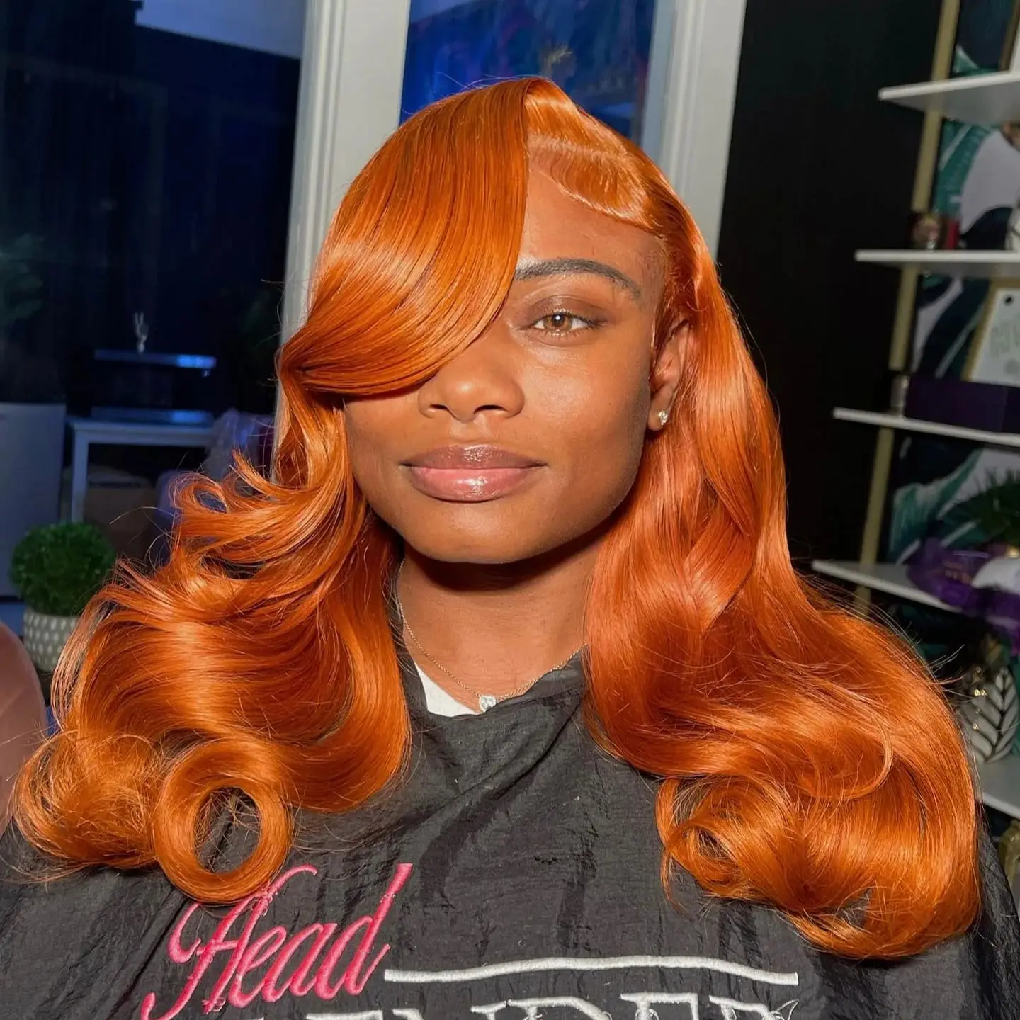 13x6 Hd الملونة الزنجبيل البرتقالي الجسم موجة الدانتيل الباروكة الأمامية 13x4 الدانتيل الجبهة خصلات الشعر المستعار الإنسان 30 32 بوصة البرازيلي Preplucked #1