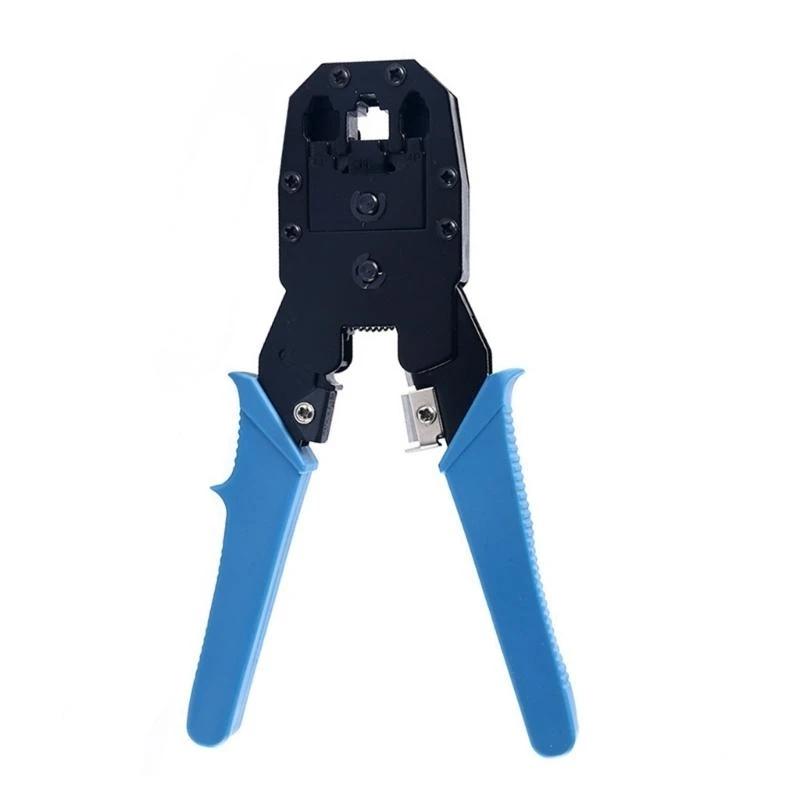 

652F Multifunction Crimper Stripper Cutter Suitable For Modular Plugs 8P8C 6P6C 4P4C Networking Telephone Cables Steel Design