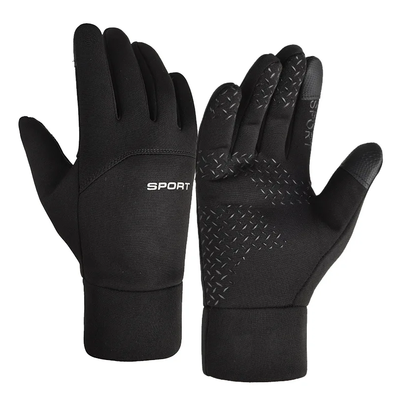 Guantes de fútbol impermeables con agarre térmico, jugador de ciclismo para campo, bicicleta, deportes al aire libre, guantes para moto