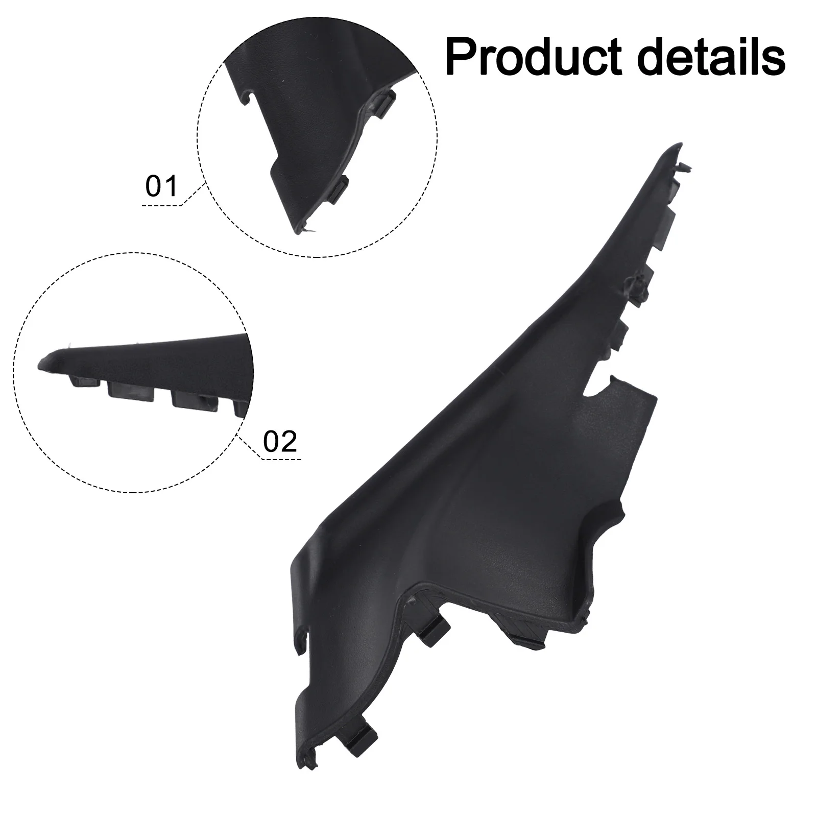 Wiper Cowl Trim Front Wiper Trim Lasting And High-strength ABS Material Black Color Auto Repair For Hyundai Accent
