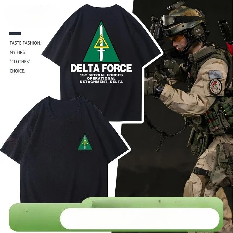 

1st Special Forces Operational Detachment Delta T-Shirt 100% Cotton O-Neck Short Sleeve Summer Casual Mens T-shirt Streetwear